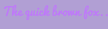 Image with Font Color BF78FA and Background Color B19FD4